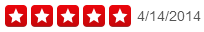 4 stars, 4/14/2014